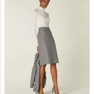 Nina black and white dogtooth pencil skirt